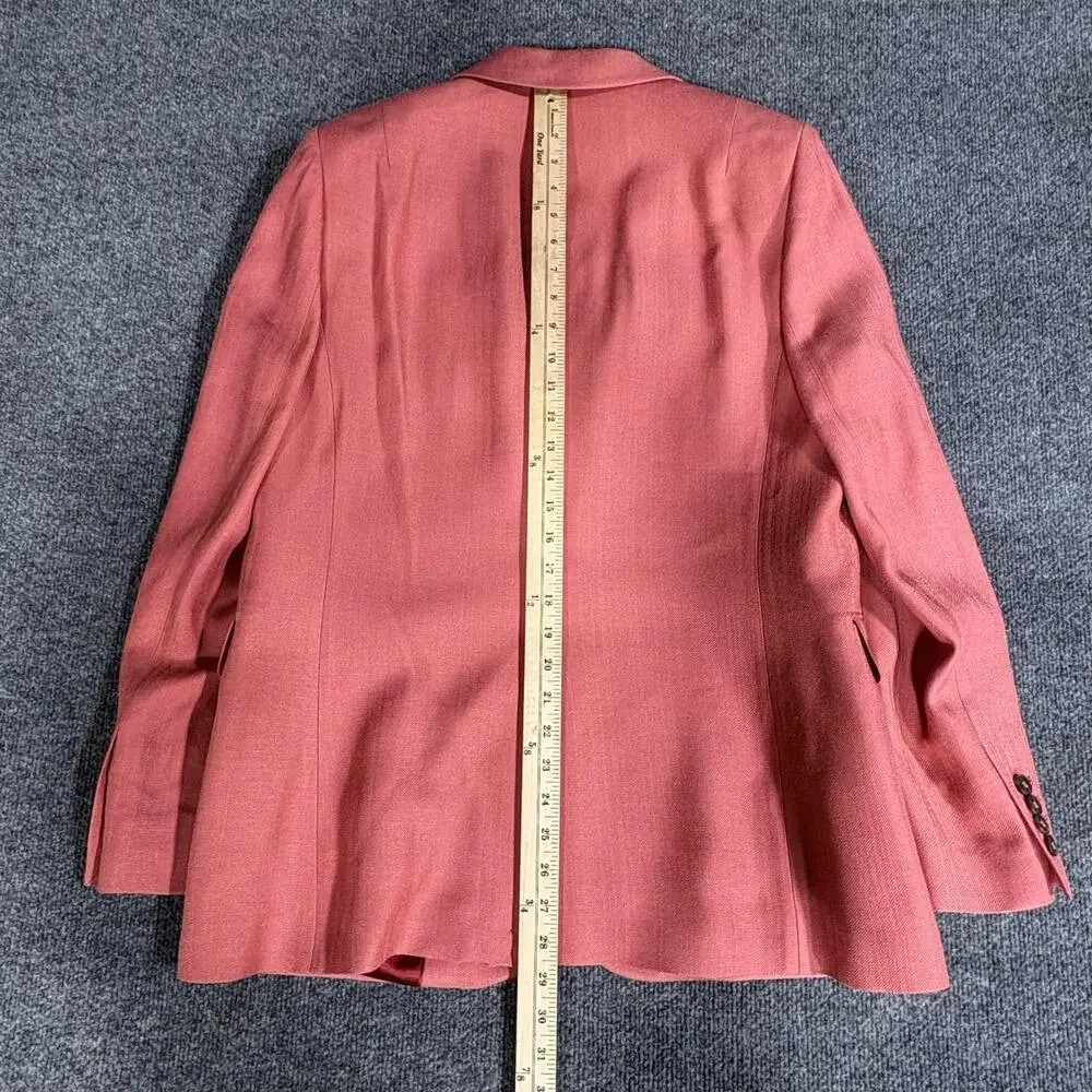 Reiss Blazer Womens 10 Red Jules-SB Suit Jacket Burnt Red Lined Notch Lapel